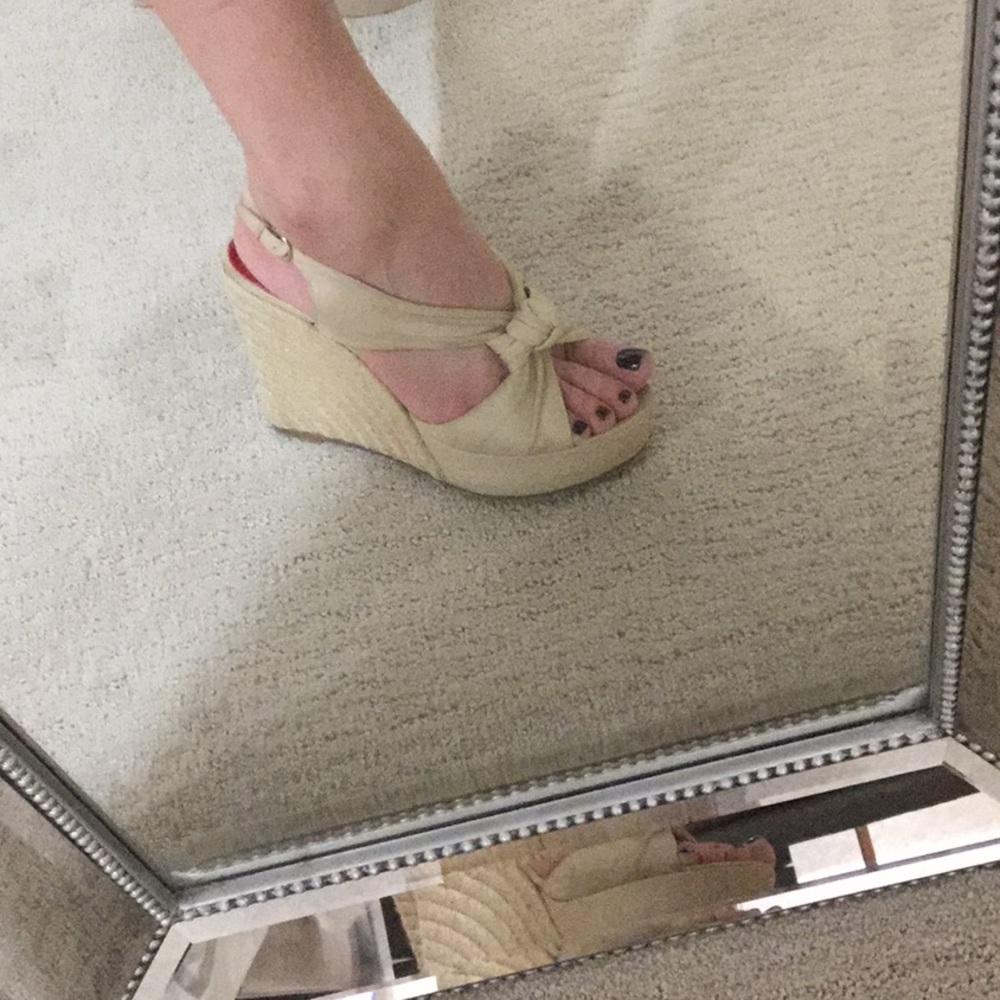 Authentic Moschino Leather Wedges